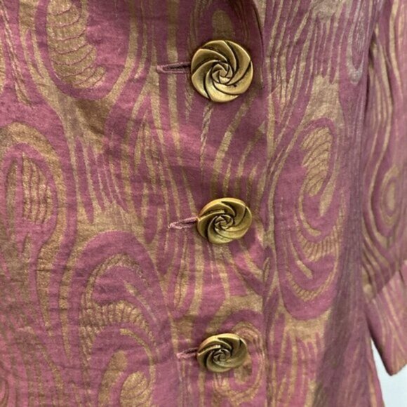 Vivian Shyn Gold flex Blazer size XL coat - Picture 5 of 12